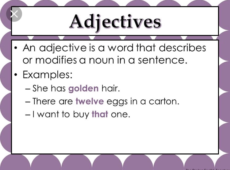 Adjectives And Articles Mrs Maunz s Class
